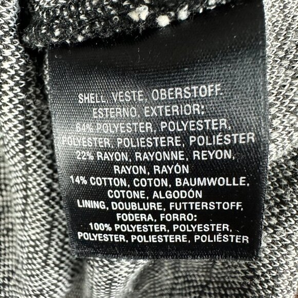 Anthropologie Postage Stamp Sweater Womens Small Black White Back Neck Keyhole - Picture 6 of 9